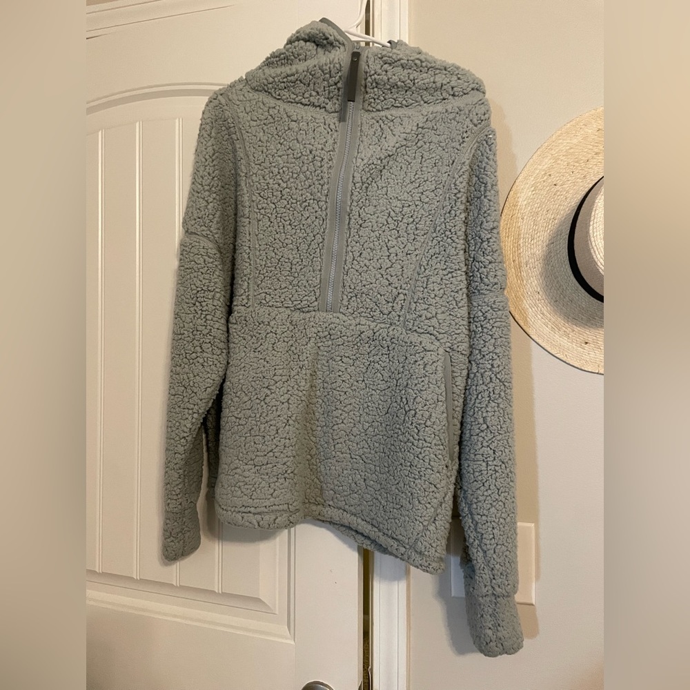 Prana Polar Escape Snap Up. Light blue. Size Large. Like New Condition
